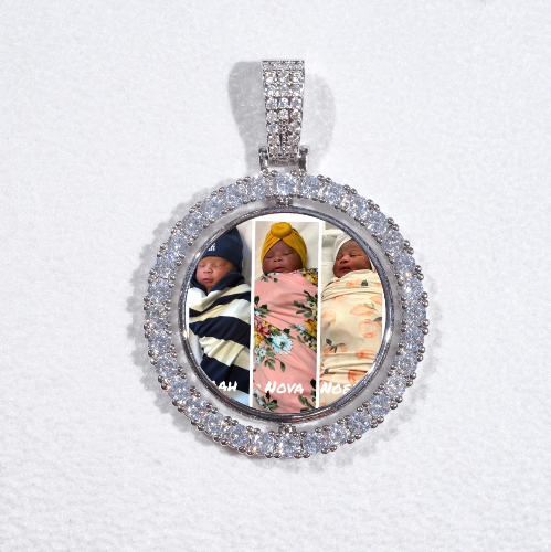 3D Spinning 2-Faced Custom Picture Pendant