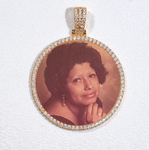 MEDIUM 3D CIRCLE CUSTOM PICTURE PENDANT