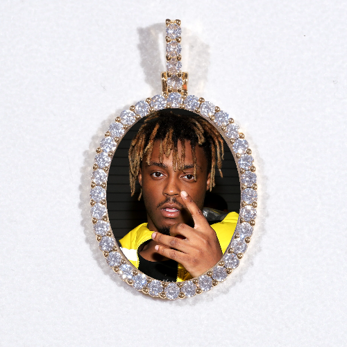 3D Oval Custom Picture Pendant