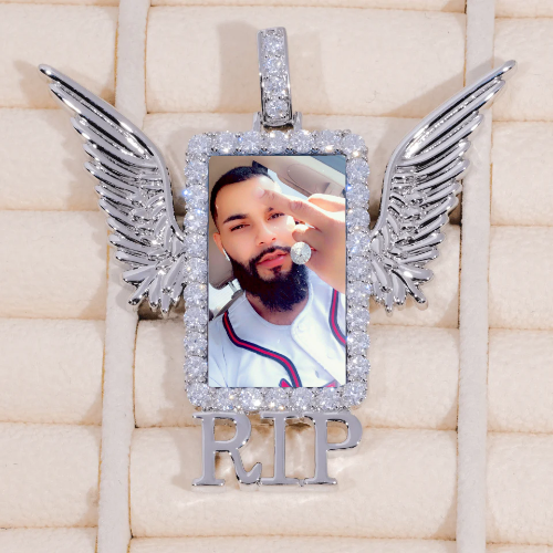 RIP WING 3D CUSTOM PICTURE PENDANT