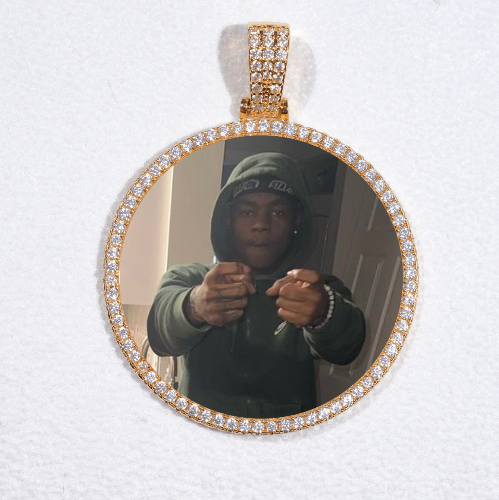 MEDIUM 3D CIRCLE CUSTOM PICTURE PENDANT