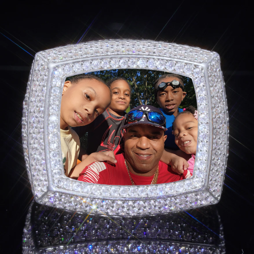 3D CUSTOM PICTURE ICED RING