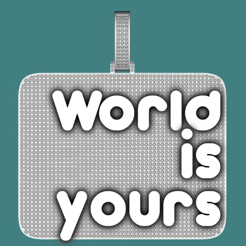 CUSTOM LETTER NECKLACE 3D BIG SQUARE