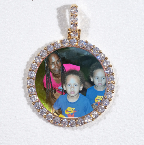 3D CIRCLE CUSTOM PICTURE PENDANT SMALL SIZE