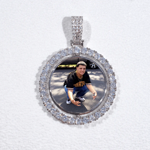 3D Spinning 2-Faced Custom Picture Pendant