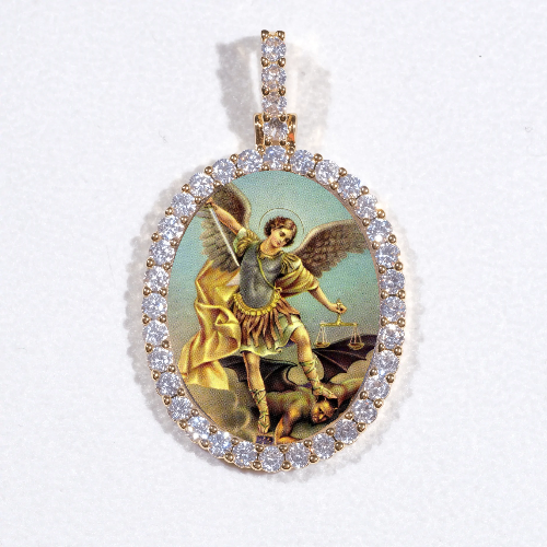3D Oval Custom Picture Pendant