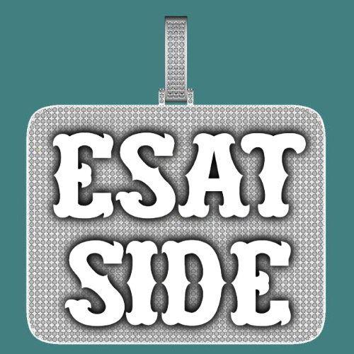 CUSTOM LETTER NECKLACE 3D BIG SQUARE