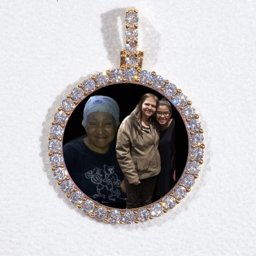 3D CIRCLE CUSTOM PICTURE PENDANT SMALL SIZE