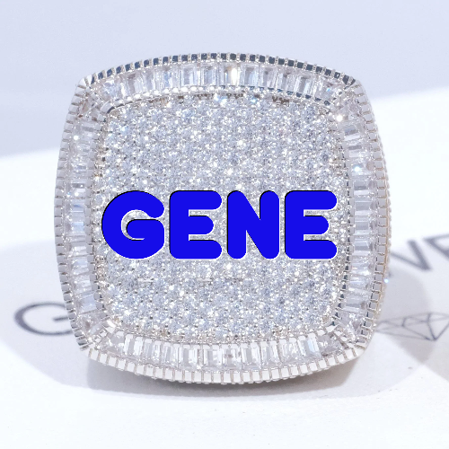 CUSTOM LETTER 3D ICED RING