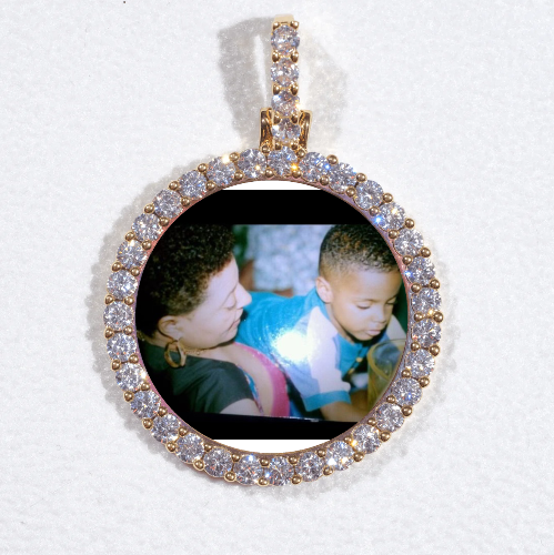 3D CIRCLE CUSTOM PICTURE PENDANT SMALL SIZE
