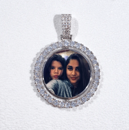 3D Spinning 2-Faced Custom Picture Pendant