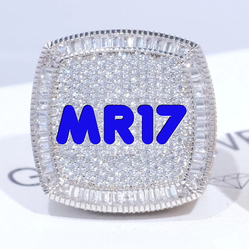 CUSTOM LETTER 3D ICED RING