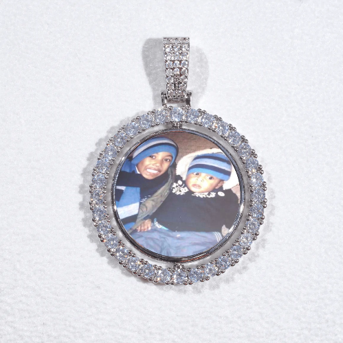 3D Spinning 2-Faced Custom Picture Pendant