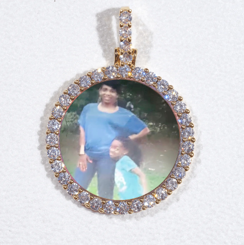 3D CIRCLE CUSTOM PICTURE PENDANT SMALL SIZE