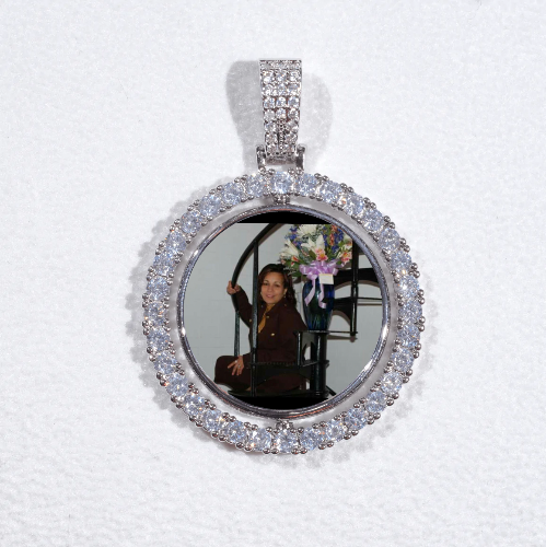3D Spinning 2-Faced Custom Picture Pendant