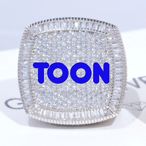 CUSTOM LETTER 3D ICED RING