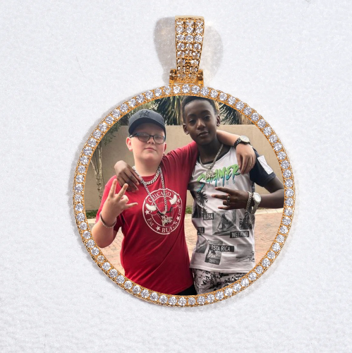 MEDIUM 3D CIRCLE CUSTOM PICTURE PENDANT