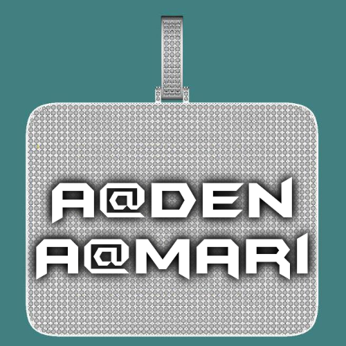 CUSTOM LETTER NECKLACE 3D BIG SQUARE