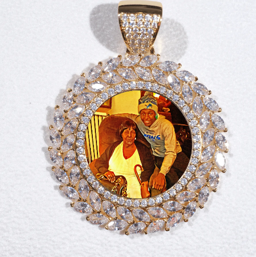 Large 3D Wheat Ear Custom Picture Pendant