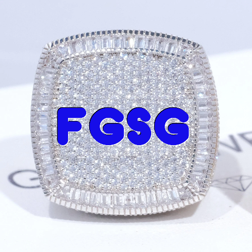 CUSTOM LETTER 3D ICED RING