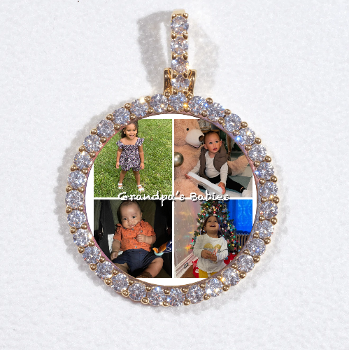 3D CIRCLE CUSTOM PICTURE PENDANT SMALL SIZE