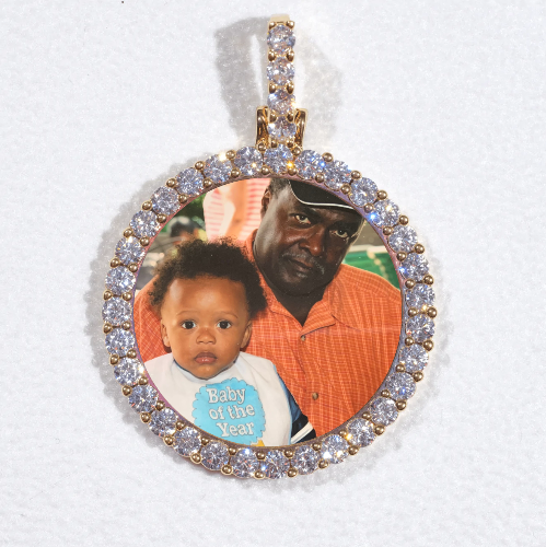 3D CIRCLE CUSTOM PICTURE PENDANT SMALL SIZE