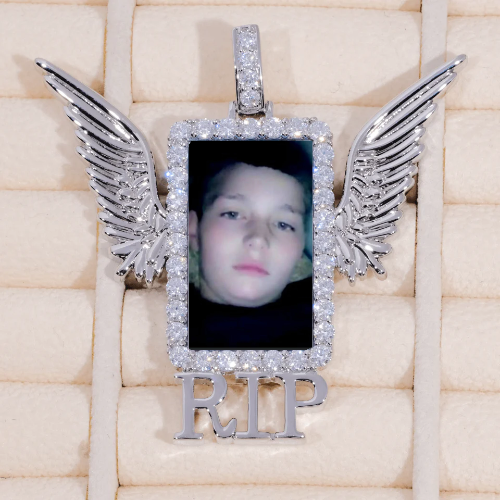 RIP WING 3D CUSTOM PICTURE PENDANT