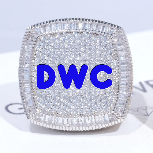 CUSTOM LETTER 3D ICED RING