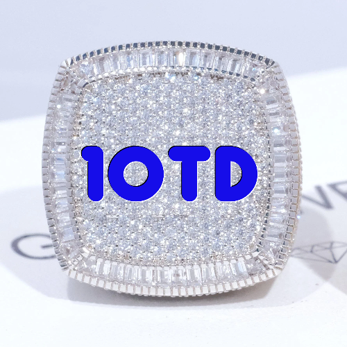 CUSTOM LETTER 3D ICED RING