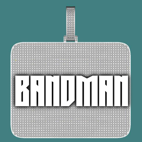 CUSTOM LETTER NECKLACE 3D BIG SQUARE