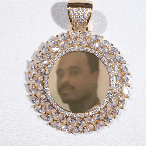 Large 3D Wheat Ear Custom Picture Pendant