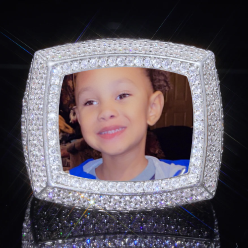 3D CUSTOM PICTURE ICED RING
