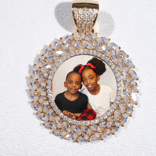 Large 3D Wheat Ear Custom Picture Pendant