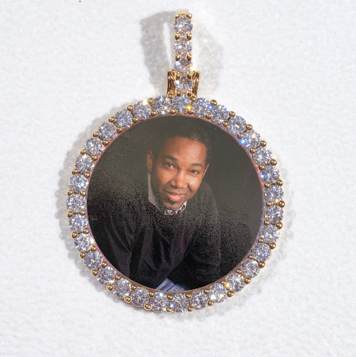 3D CIRCLE CUSTOM PICTURE PENDANT SMALL SIZE