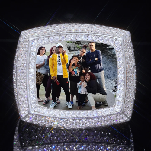 3D CUSTOM PICTURE ICED RING