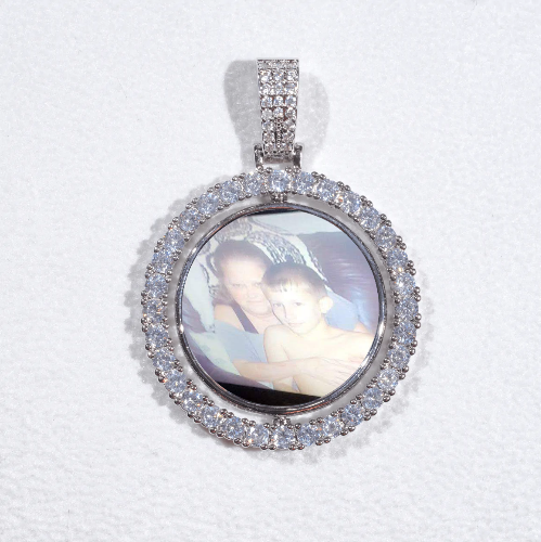 3D Spinning 2-Faced Custom Picture Pendant