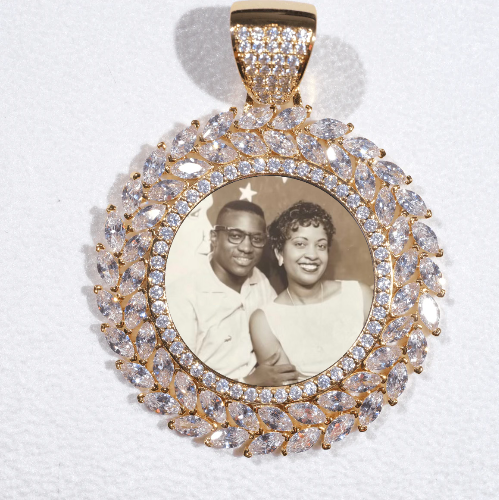 Large 3D Wheat Ear Custom Picture Pendant
