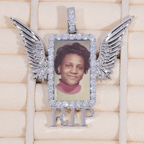 RIP WING 3D CUSTOM PICTURE PENDANT