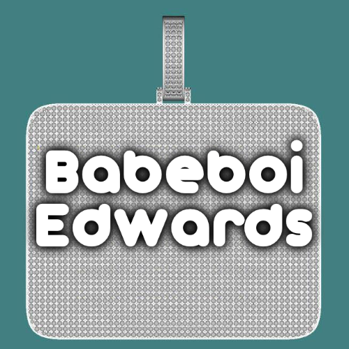 CUSTOM LETTER NECKLACE 3D BIG SQUARE