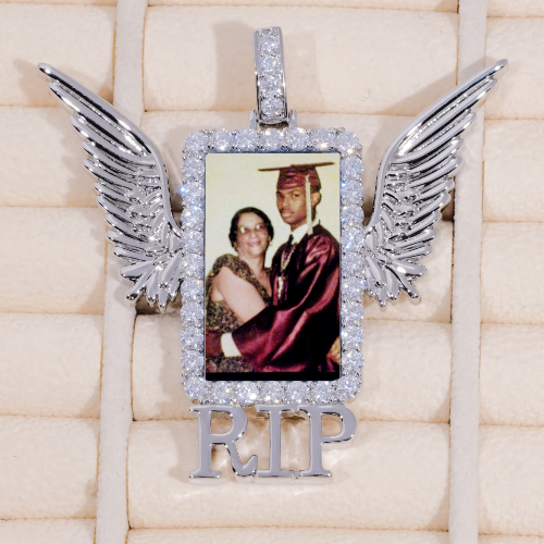RIP WING 3D CUSTOM PICTURE PENDANT