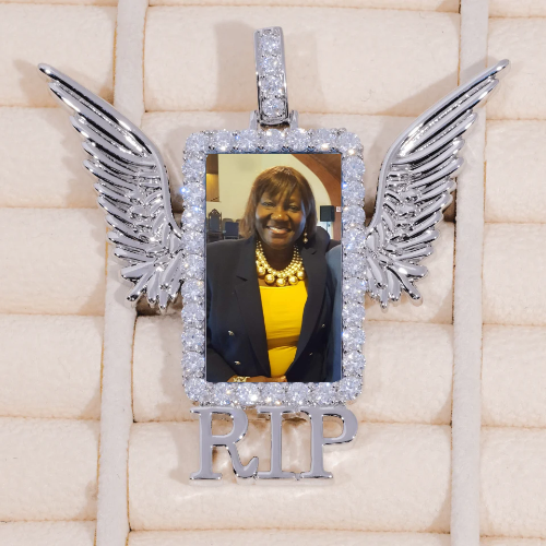 RIP WING 3D CUSTOM PICTURE PENDANT