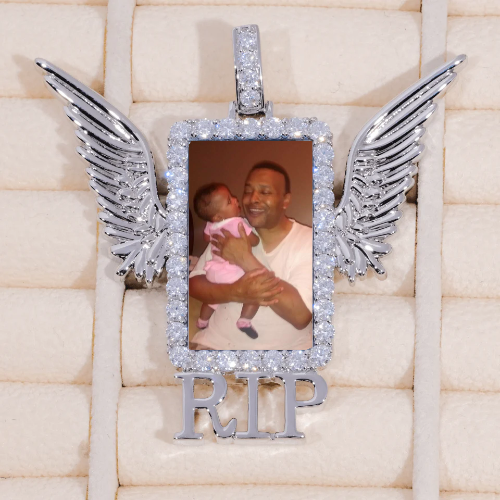 RIP WING 3D CUSTOM PICTURE PENDANT