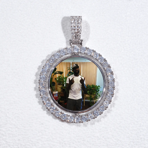 3D Spinning 2-Faced Custom Picture Pendant