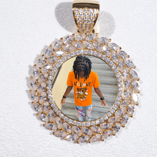 Large 3D Wheat Ear Custom Picture Pendant