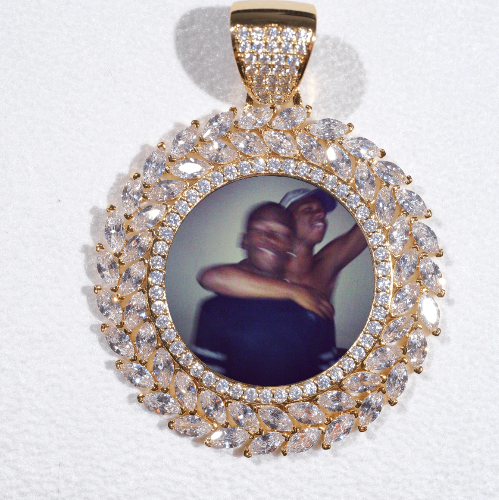 Large 3D Wheat Ear Custom Picture Pendant
