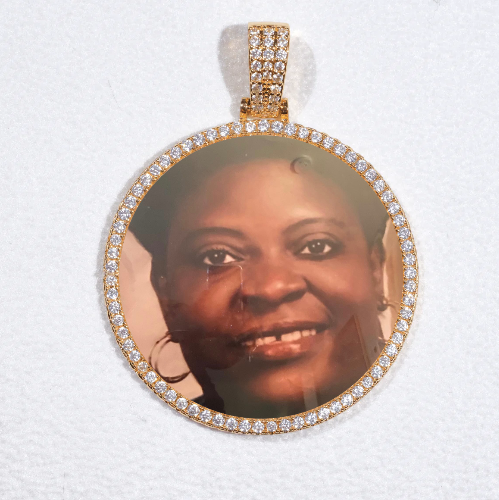 MEDIUM 3D CIRCLE CUSTOM PICTURE PENDANT