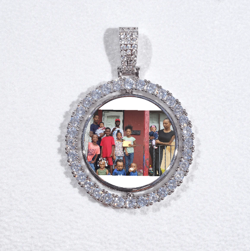 3D Spinning 2-Faced Custom Picture Pendant