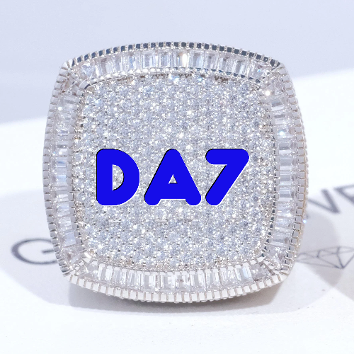 CUSTOM LETTER 3D ICED RING