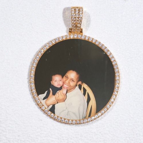 MEDIUM 3D CIRCLE CUSTOM PICTURE PENDANT