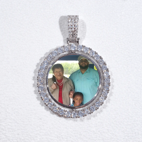 3D Spinning 2-Faced Custom Picture Pendant